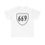 Virginia 669 1956 (Virginia) (Road Sign) T-Shirt (09a797)