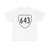 Virginia 643 1956 (Virginia) (Road Sign) T-Shirt