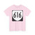 Virginia 616 1980 (Virginia) (Road Sign) T-Shirt