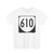 Virginia 610 1980 (Virginia) (Road Sign) T-Shirt (09fe07)