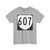 Virginia 607 1980 (Virginia) (Road Sign) T-Shirt (0e8e58)