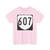 Virginia 607 1980 (Virginia) (Road Sign) T-Shirt (0e8e58)
