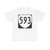 Virginia 593 1980 (Virginia) (Road Sign) T-Shirt