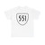 Virginia 551 1956 (Virginia) (Road Sign) T-Shirt