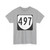 Virginia 497 1980 (Virginia) (Road Sign) T-Shirt