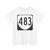 Virginia 483 1980 (Virginia) (Road Sign) T-Shirt
