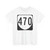 Virginia 470 1980 (Virginia) (Road Sign) T-Shirt