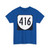 Virginia 416 1980 (Virginia) (Road Sign) T-Shirt (0bb7ff)