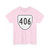 Virginia 406 1956 (Virginia) (Road Sign) T-Shirt (09a1ef)