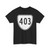 Virginia 403 1956 (Virginia) (Road Sign) T-Shirt