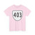 Virginia 403 1956 (Virginia) (Road Sign) T-Shirt