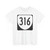 Virginia 316 1980 (Virginia) (Road Sign) T-Shirt