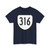 Virginia 316 1980 (Virginia) (Road Sign) T-Shirt