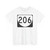 Virginia 206 (Virginia) (Road Sign) T-Shirt