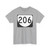 Virginia 206 (Virginia) (Road Sign) T-Shirt