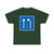 줄어드는 차선운행방향 (North Korea) (Road Sign) T-Shirt