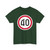 시속 초과금지 40 (North Korea) (Road Sign) T-Shirt
