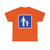 사람만 다니는 도로 (North Korea) (Road Sign) T-Shirt