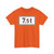 Zusatzzeichen 1052-35 - Gewichtsangabe 75 t StVO 1992 (Germany) (Road Sign) T-Shirt