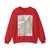 France, Belgium, and the Netherlands (1960) (Map) Crewneck Sweatshirt