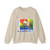 Australia's Continental Odyssey (1988) (Map) Crewneck Sweatshirt