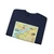 France - A Traveller's Map 1 (1971) (Map) Crewneck Sweatshirt