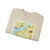 France - A Traveller's Map 1 (1971) (Map) Crewneck Sweatshirt