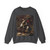 DAVID,Jacques-Louis - Bonaparte, Calm on a Fiery Steed, Crossing the Alps (Artwork) Crewneck Sweatshirt