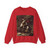 DAVID,Jacques-Louis - Bonaparte, Calm on a Fiery Steed, Crossing the Alps (Artwork) Crewneck Sweatshirt