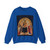 GHERARDUCCI, Don Silvestro dei - Madonna and Child with Sts John Baptist and Paul (Artwork) Crewneck Sweatshirt