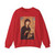 DUCCIO di Buoninsegna - Madonna with Child and Two Angels (Artwork) Crewneck Sweatshirt