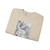 DUCCIO, Agostino di - An angel drawing back a curtain (Artwork) Crewneck Sweatshirt