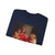 DANIELE da Volterra - Madonna with Child, Sts Giovannino and Barbara (Artwork) Crewneck Sweatshirt