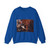 FYT, Jan - A Peacock in a Landscape with Roosters,Turkeys, Ducks a Heron and a Parrot (Artwork) Crewneck Sweatshirt