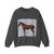 AGASSE, Jacques-Laurent - Portrait of a Horse (Artwork) Crewneck Sweatshirt