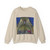 GIOVANNI d'Aalponte - Saints Raphael and Tobias - Roundel above Right Panel (Artwork) Crewneck Sweatshirt