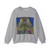 GIOVANNI d'Aalponte - Saints Raphael and Tobias - Roundel above Right Panel (Artwork) Crewneck Sweatshirt