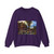 BRUEGHEL, Jan the Elder - A Village Street with the Holy Family Arriving at an Inn (Artwork) Crewneck Sweatshirt