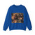 BRUEGEL, Pieter the Elder - 02 - Children's Games - detail (1) (Artwork) Crewneck Sweatshirt