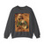 BRUEGEL, Pieter the Elder - 02 - Children's Games - detail (3) (Artwork) Crewneck Sweatshirt