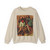 BRUEGEL, Pieter the Elder - 02 - Children's Games - detail (10) (Artwork) Crewneck Sweatshirt