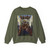 Lodovico Mazzolino - The Holy Family with Saint Nicholas of Tolentino (Artwork) Crewneck Sweatshirt