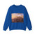 BERCHEM, Nicolaes - Italian Landscape at Sunset (Artwork) Crewneck Sweatshirt