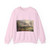 UDEN, Lucas van - Panoramic River Landscape (Artwork) Crewneck Sweatshirt