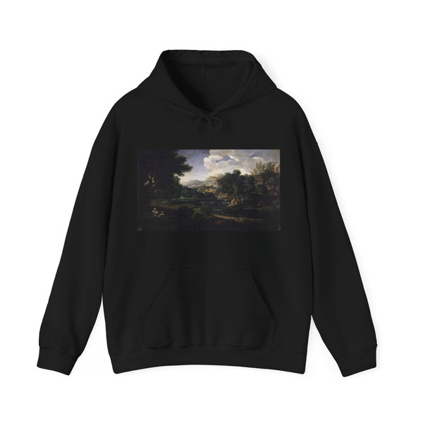 DUGHET, Gaspard - Landscape with Magdalen Worshipping the Cross (Artwork) Hoodie