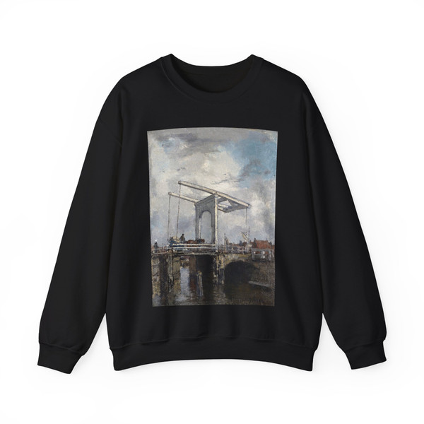 MARIS, Jacob - A Drawbridge in a Dutch Town (Artwork) Crewneck Sweatshirt