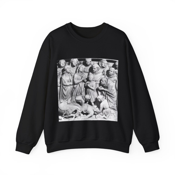 ARNOLFO di Cambio - Arca di San Domenico (detail) (Artwork) Crewneck Sweatshirt
