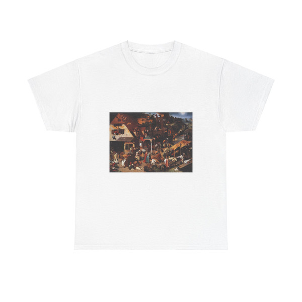 BRUEGEL, Pieter the Elder - 03.Proverbs - Netherlandish Proverbs (Artwork) T-Shirt