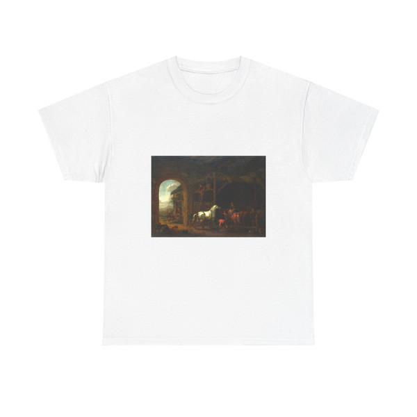 CALRAET, Abraham van - The Interior of a Stable (Artwork) T-Shirt