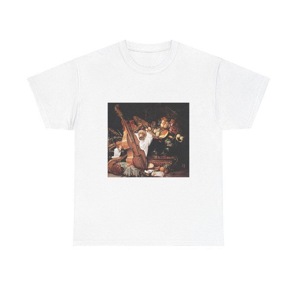 HEEM, Cornelis de - Vanitas Still-Life with Musical Instruments (Artwork) T-Shirt